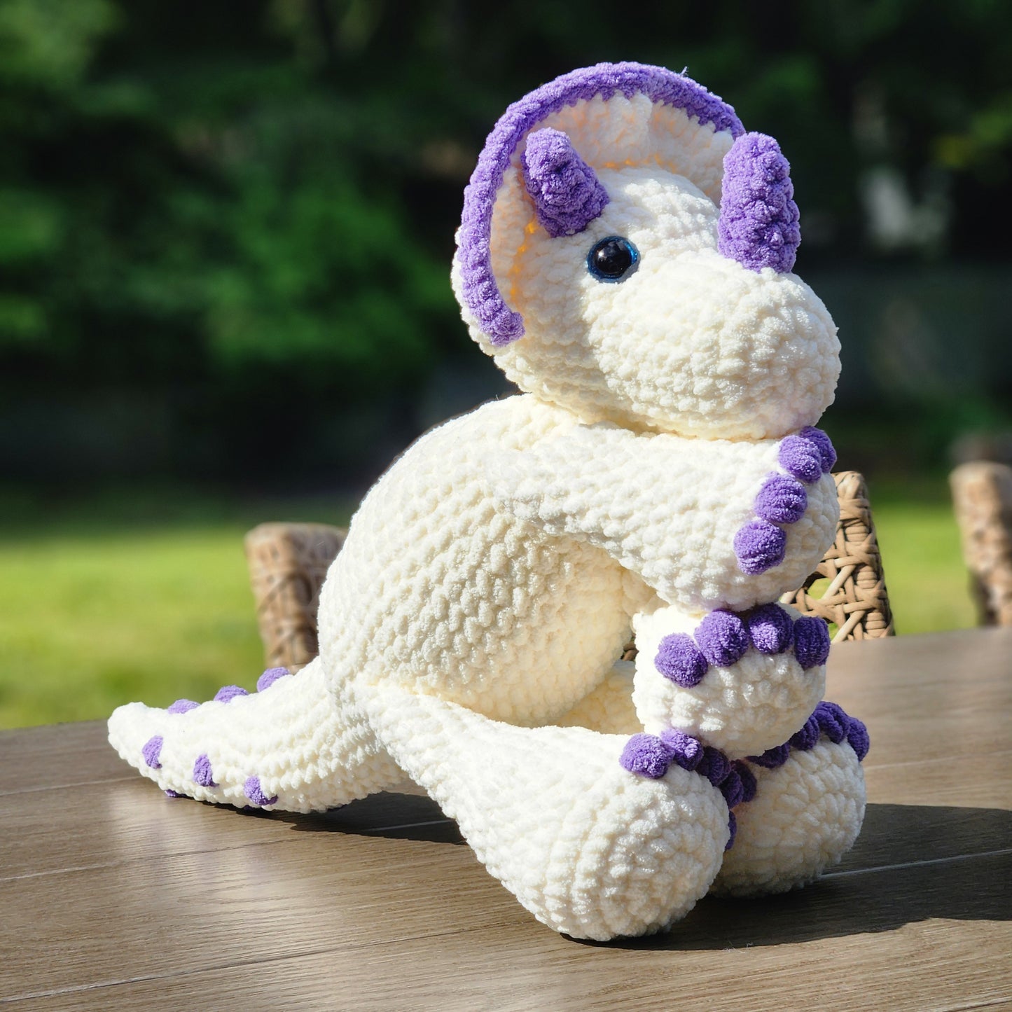 CUSTOM Crochet Triceratops