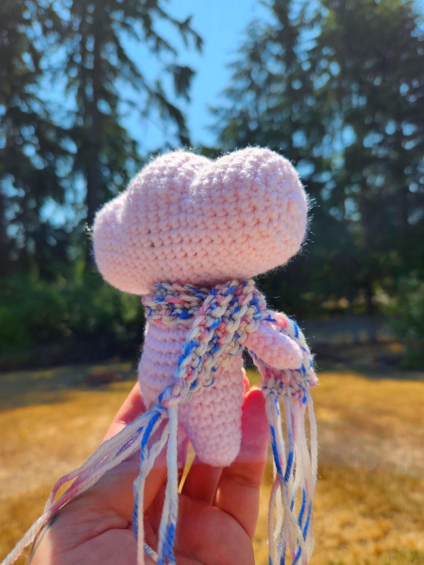 Crochet Cloud Sprite with Scarf