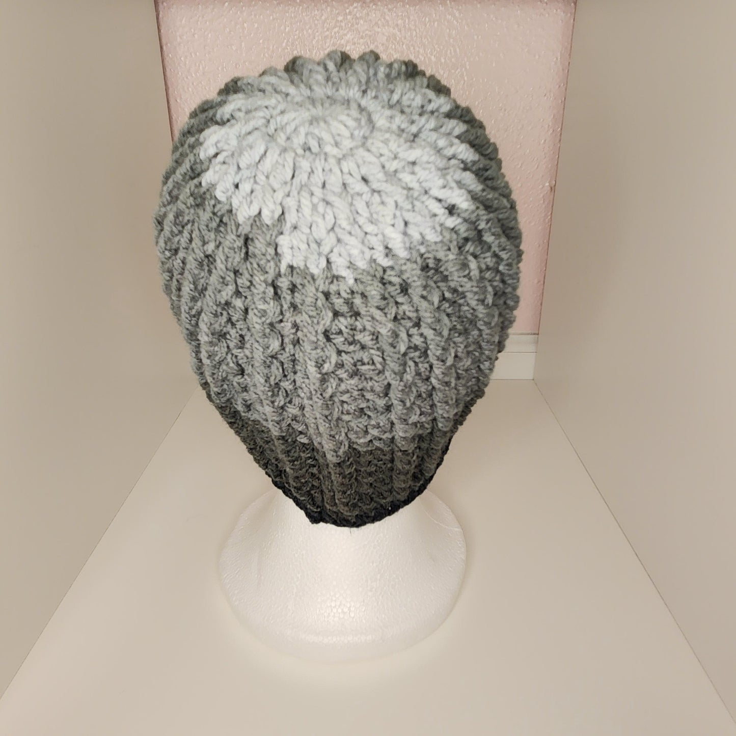 Color Block Crochet Beanie