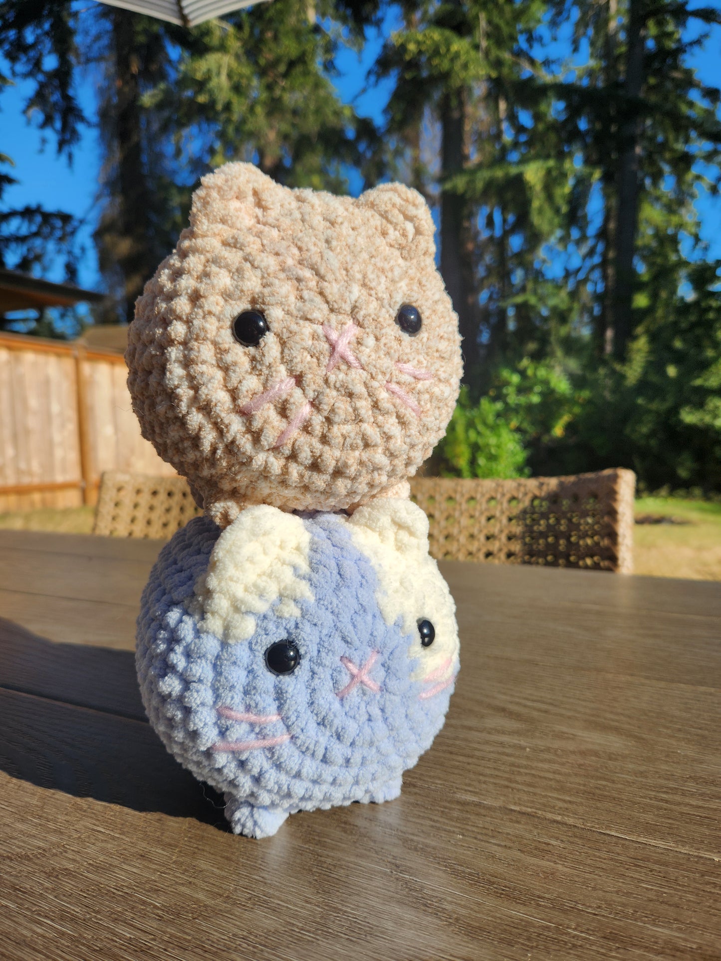CUSTOM Crochet Multicolored Loaf Cat