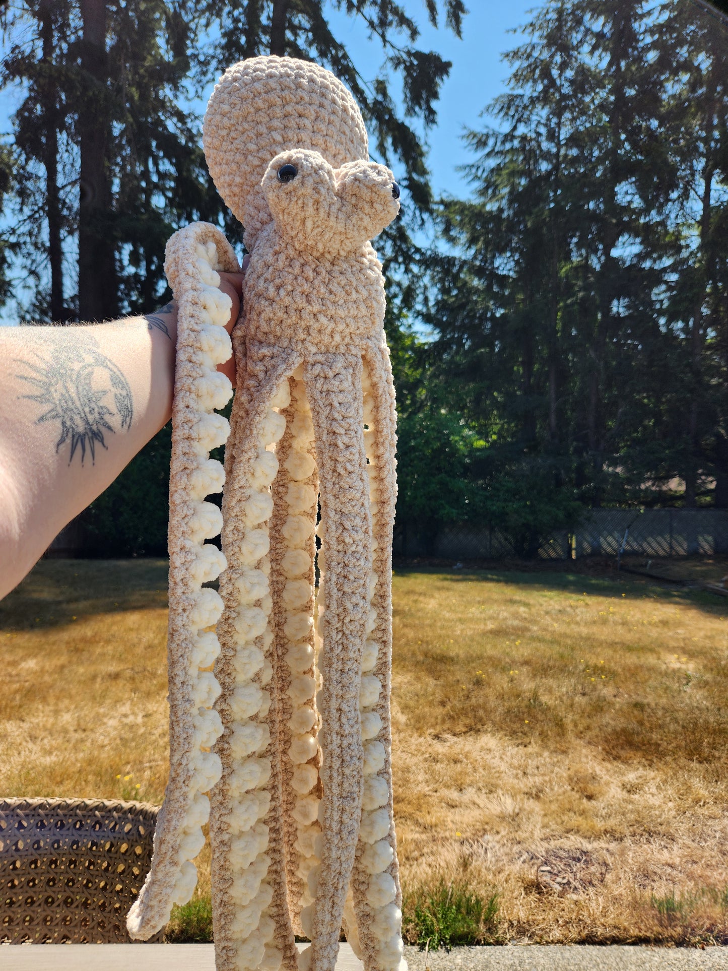 CUSTOM Crochet Giant Anchor the Octopus