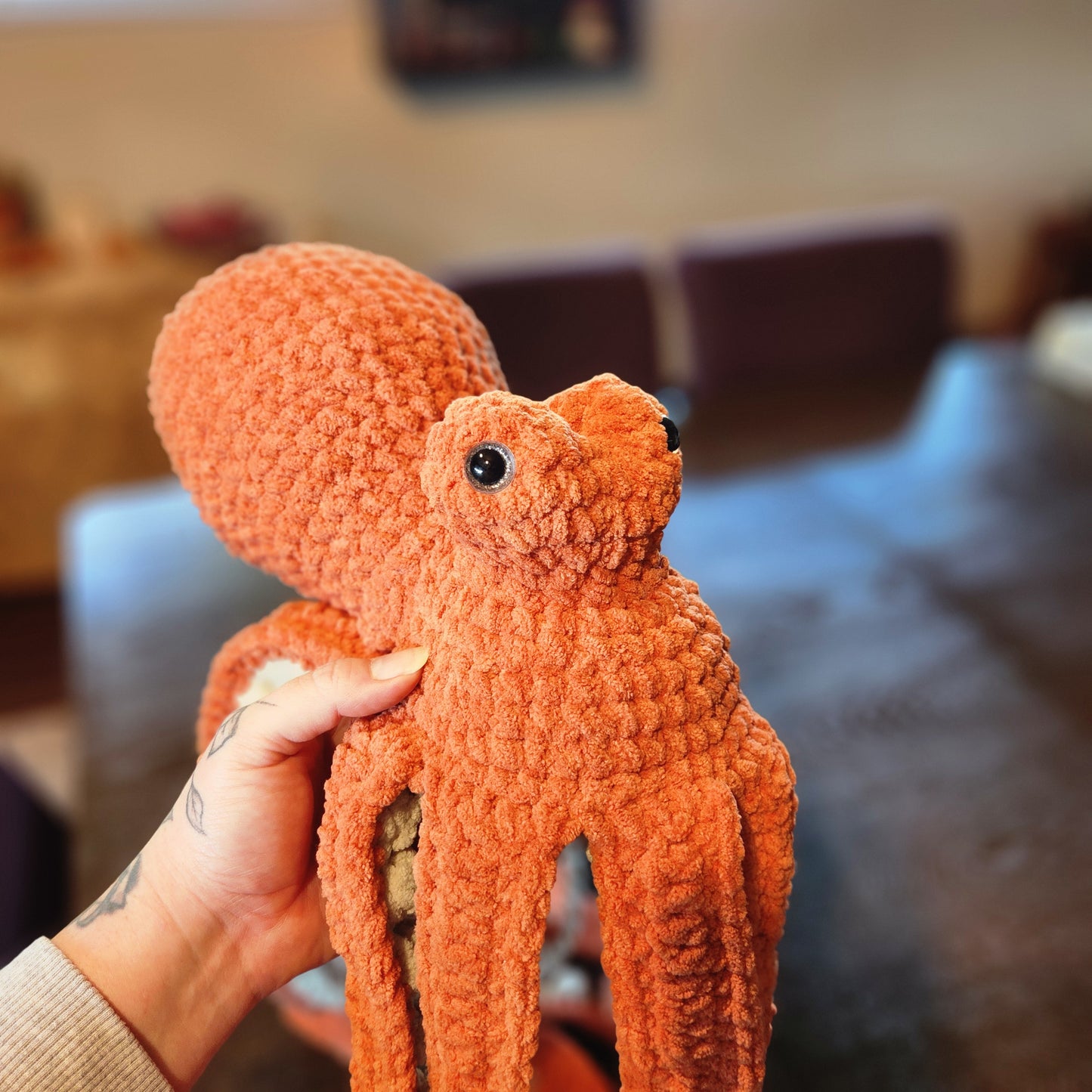 CUSTOM Crochet Giant Anchor the Octopus