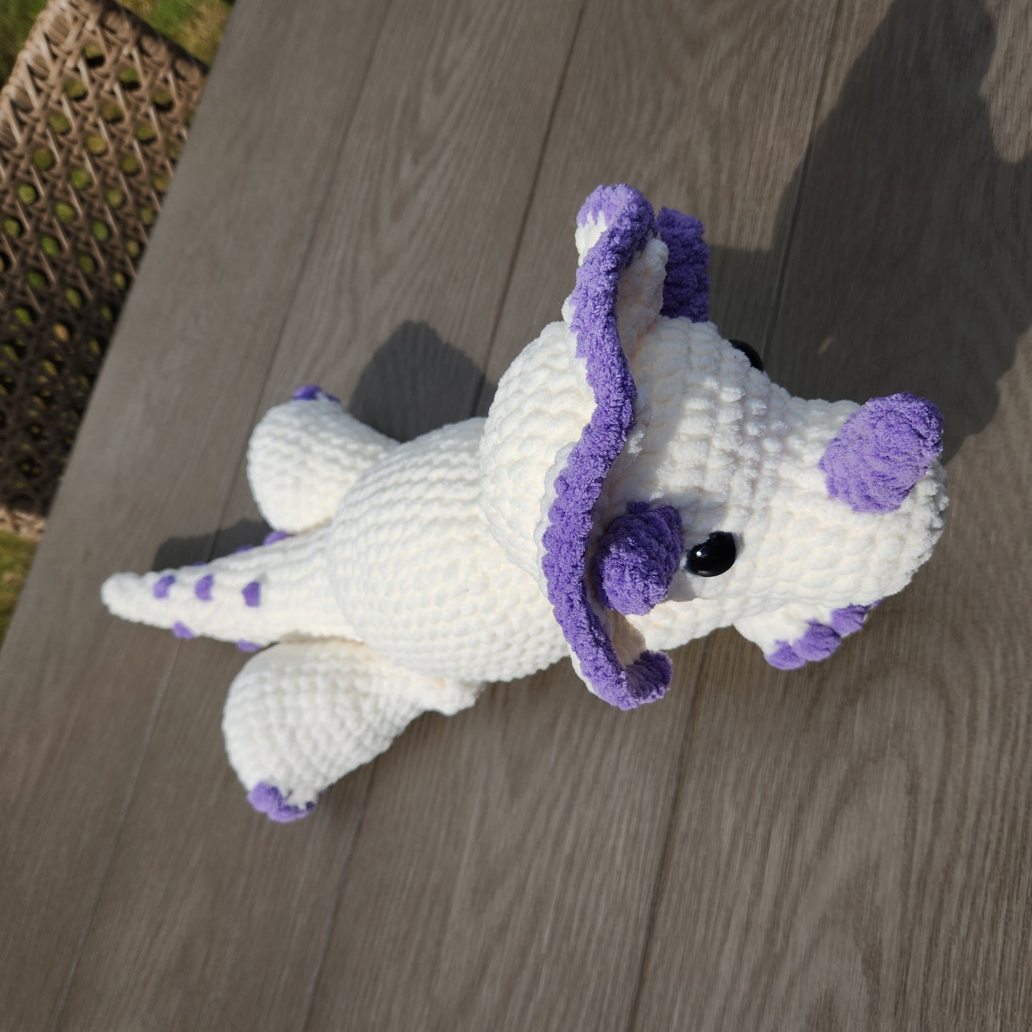 CUSTOM Crochet Triceratops