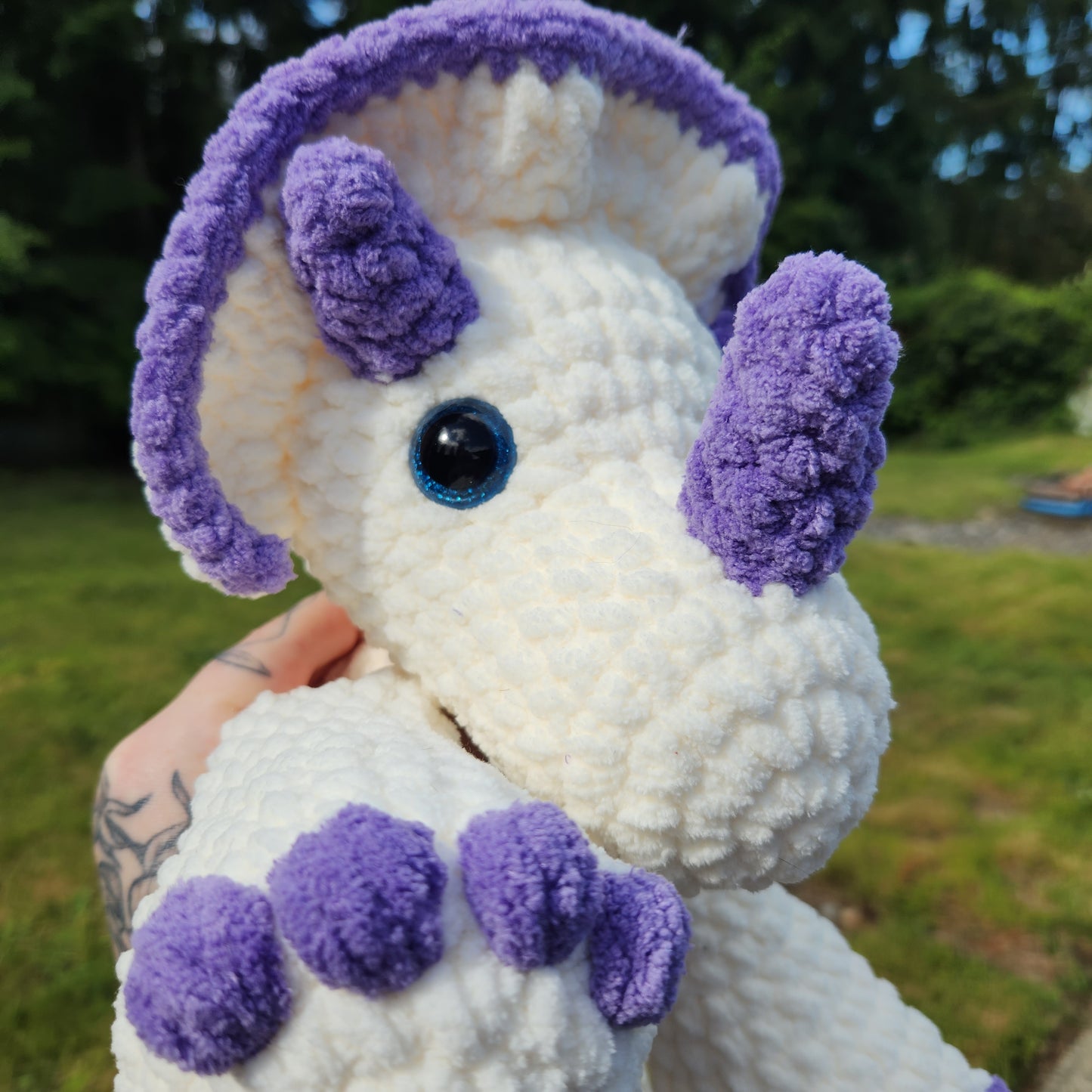 CUSTOM Crochet Triceratops