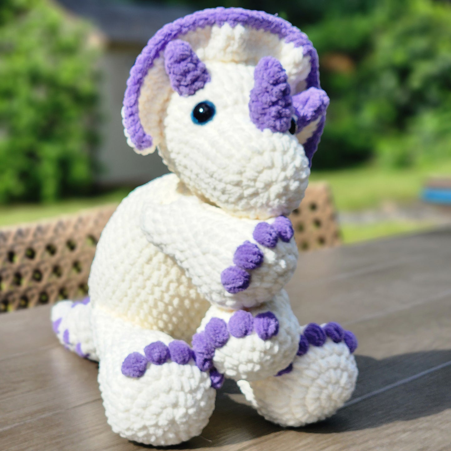 CUSTOM Crochet Triceratops