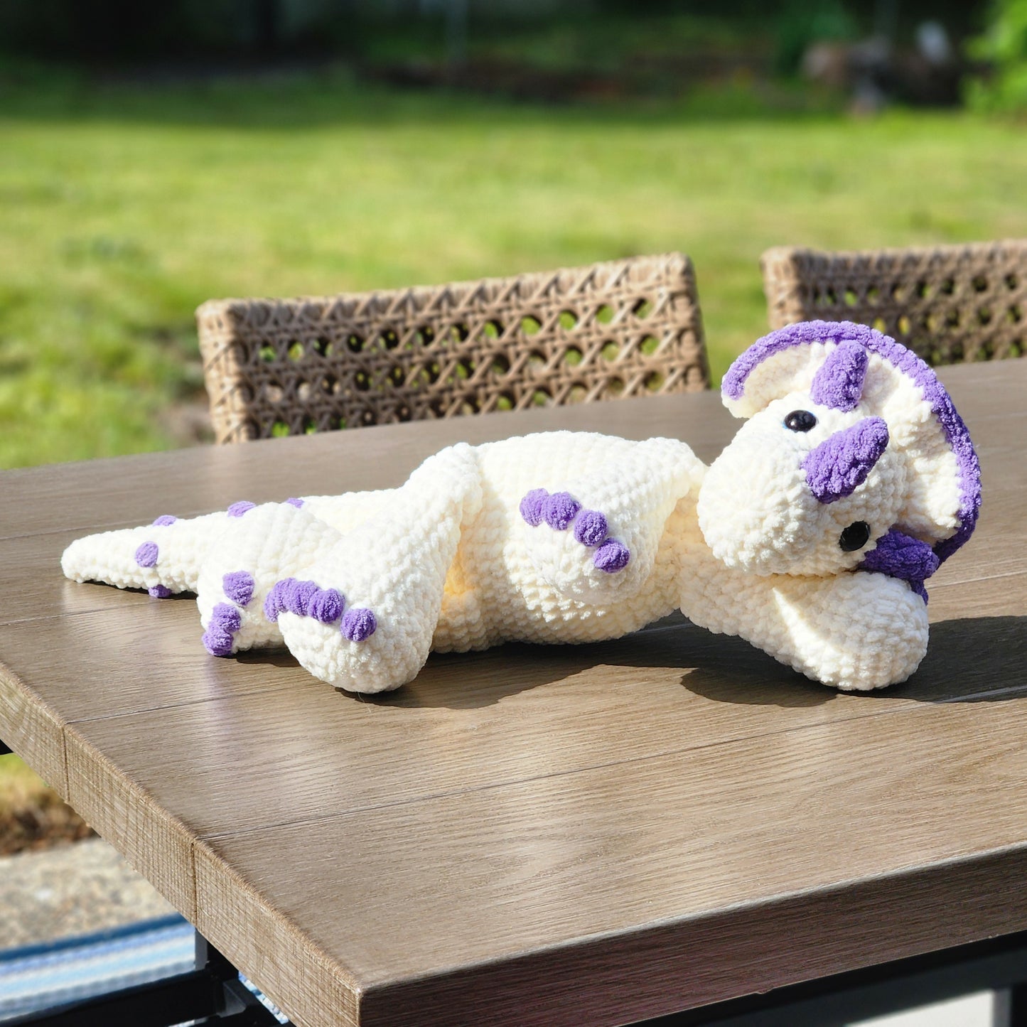 CUSTOM Crochet Triceratops