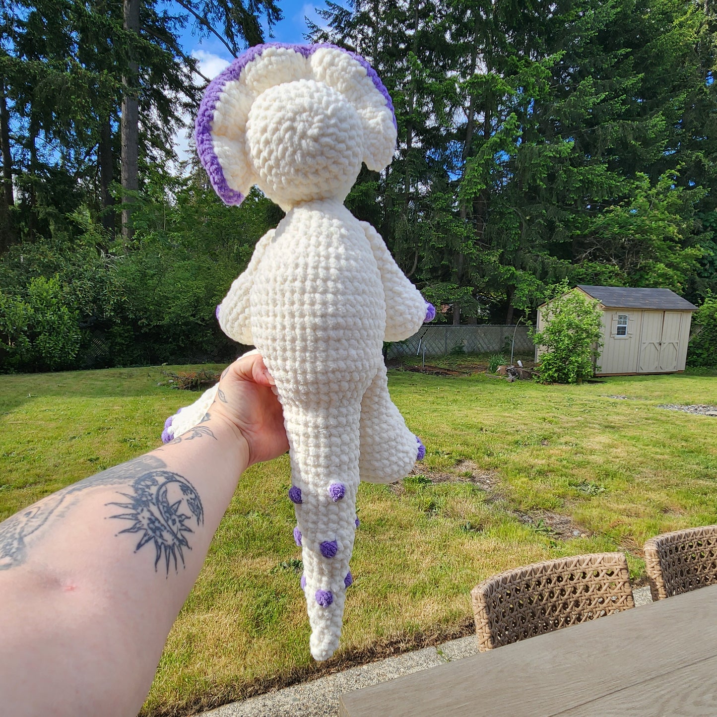 CUSTOM Crochet Triceratops
