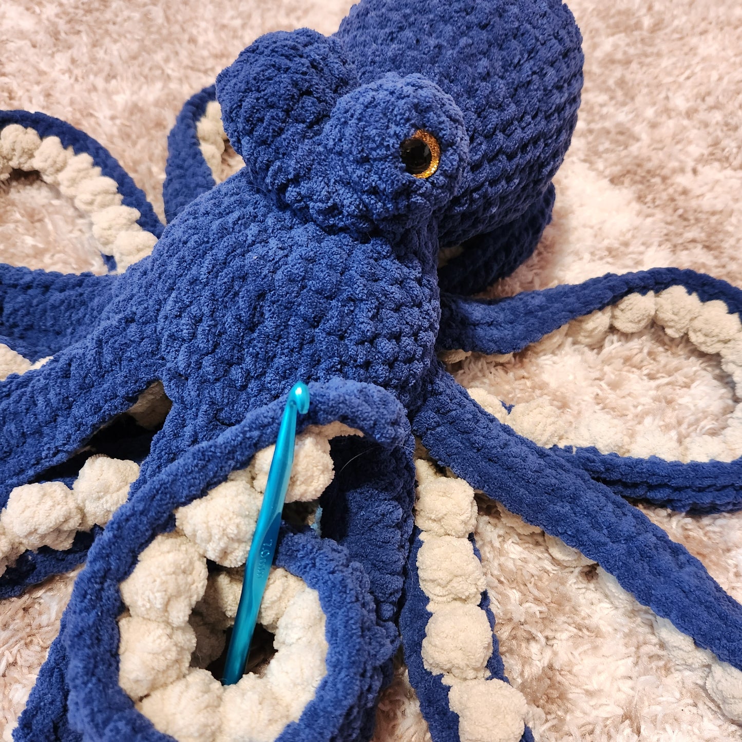 CUSTOM Crochet Giant Anchor the Octopus