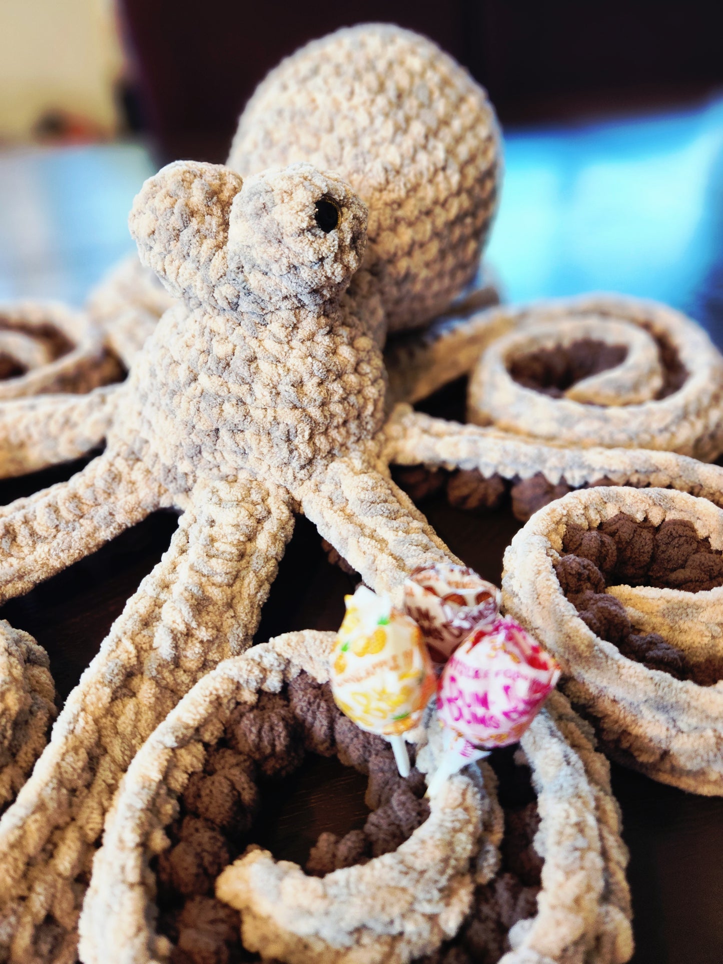 CUSTOM Crochet Giant Anchor the Octopus