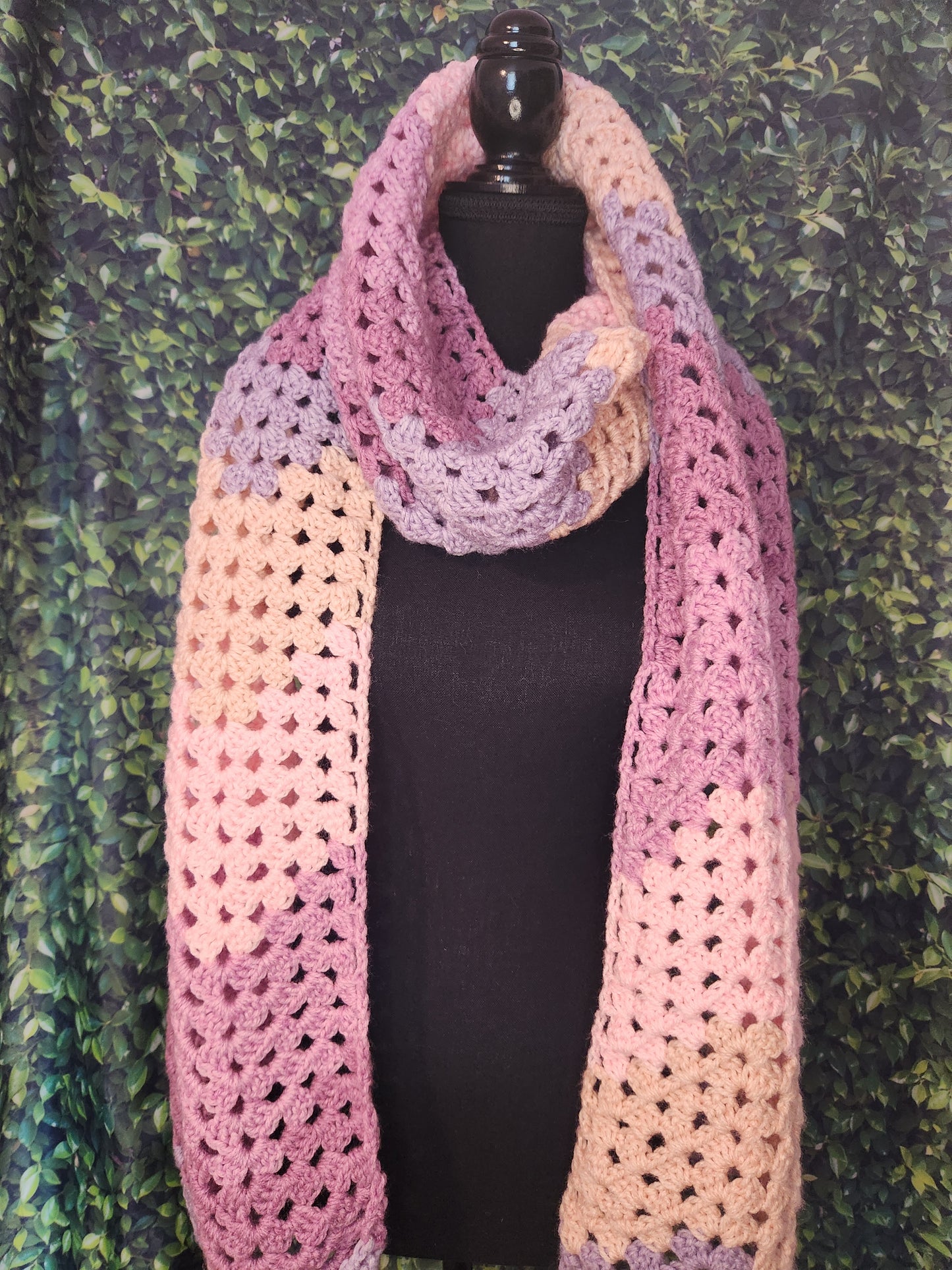 Crochet Extra Long Granny Stitch Scarf