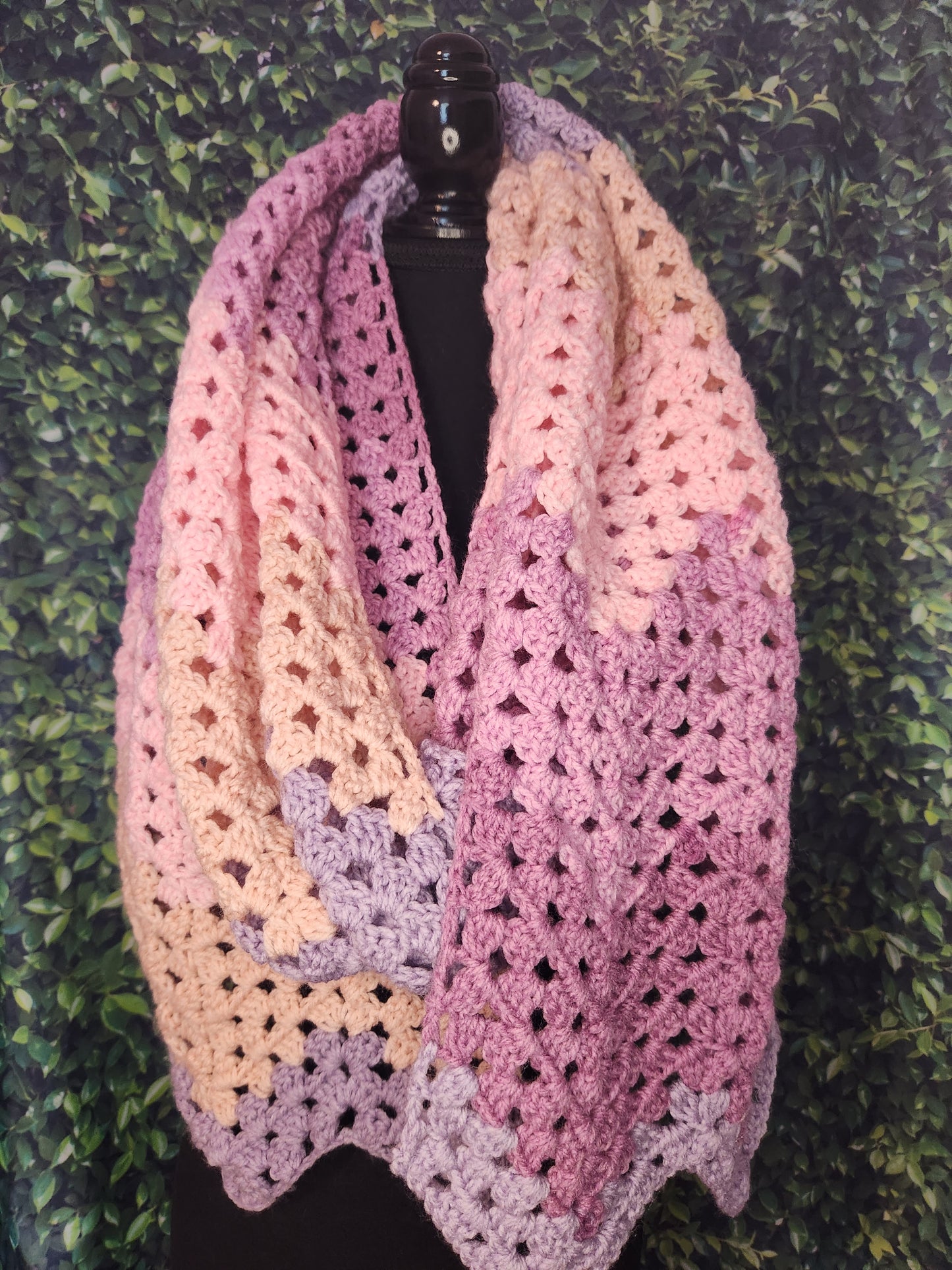 Crochet Extra Long Granny Stitch Scarf