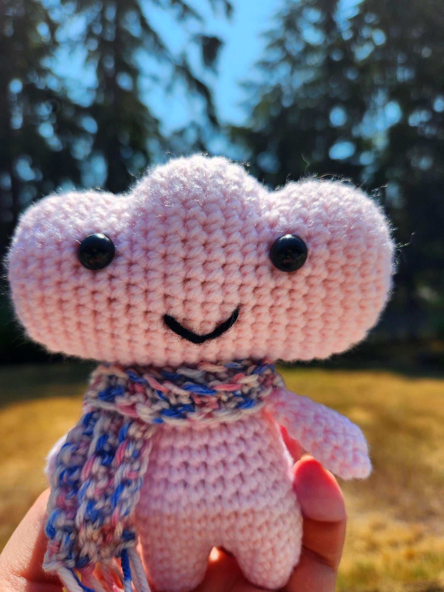 Crochet Cloud Sprite with Scarf