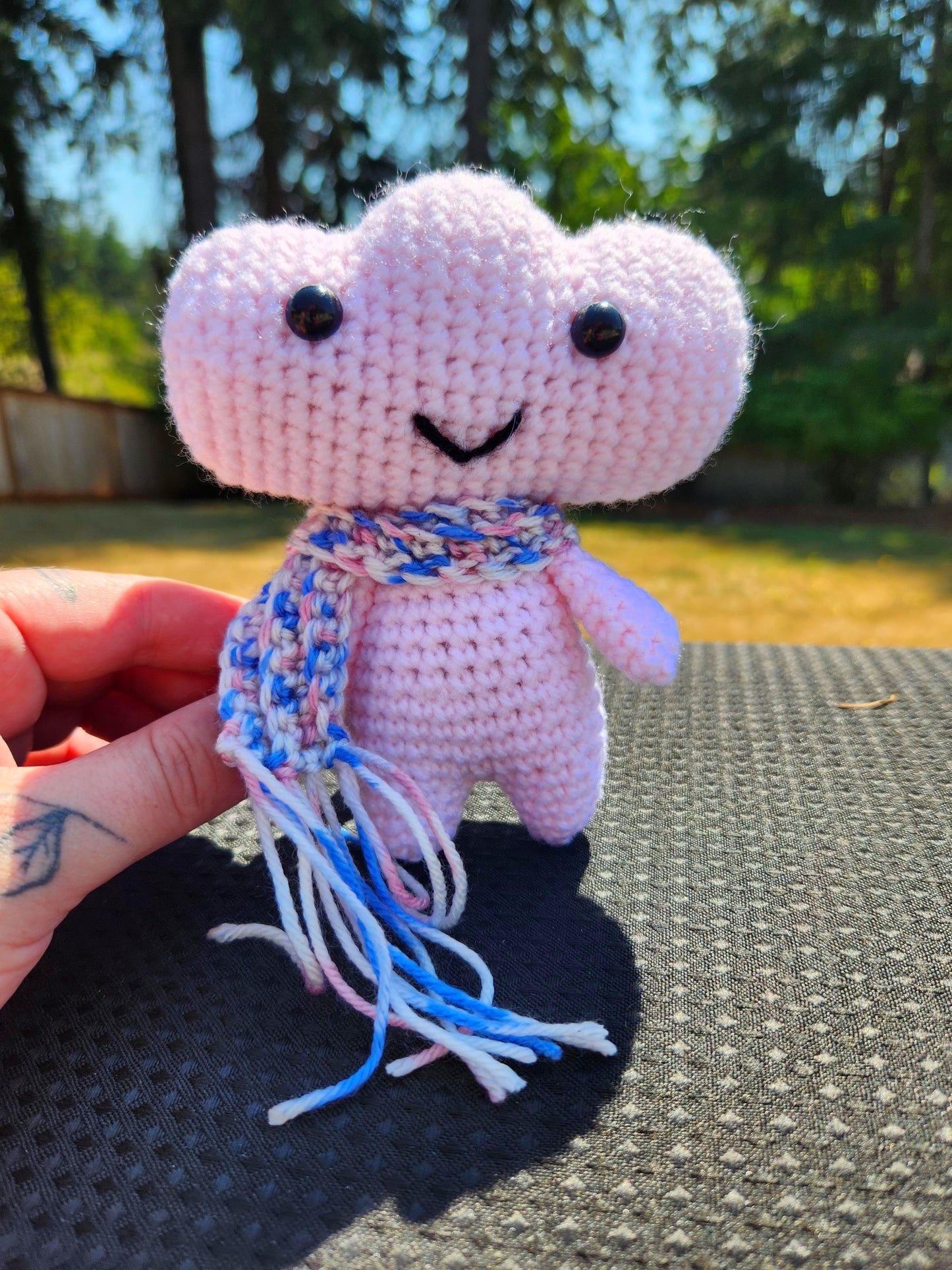 Crochet Cloud Sprite with Scarf