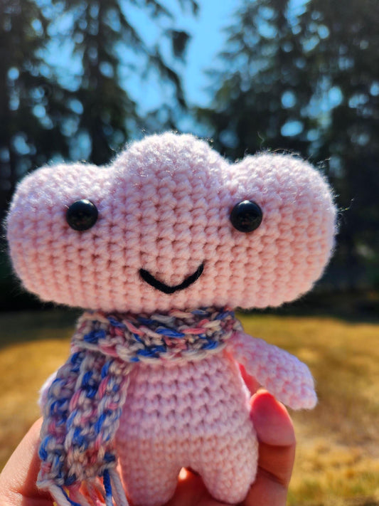 Crochet Cloud Sprite with Scarf