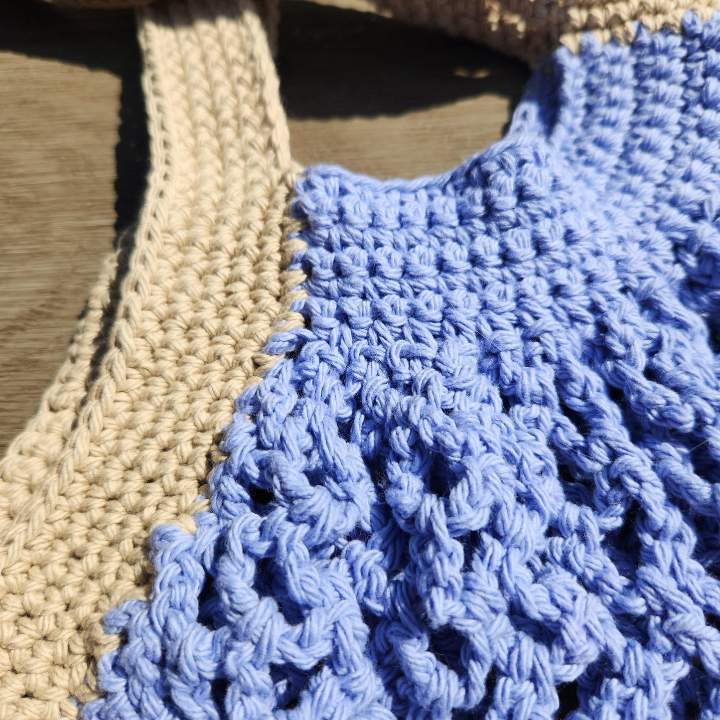 Crochet Mesh Market Bag - Washable, Reusable, and Sustainable