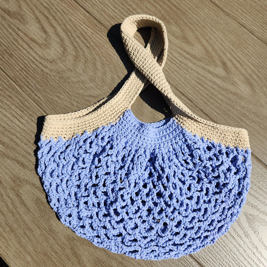 Crochet Mesh Market Bag - Washable, Reusable, and Sustainable
