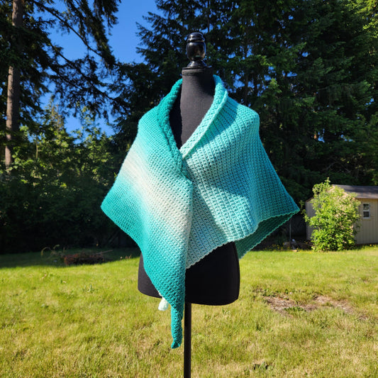 Crochet 3-in-1 Shawl Wrap and Scarf - All Season