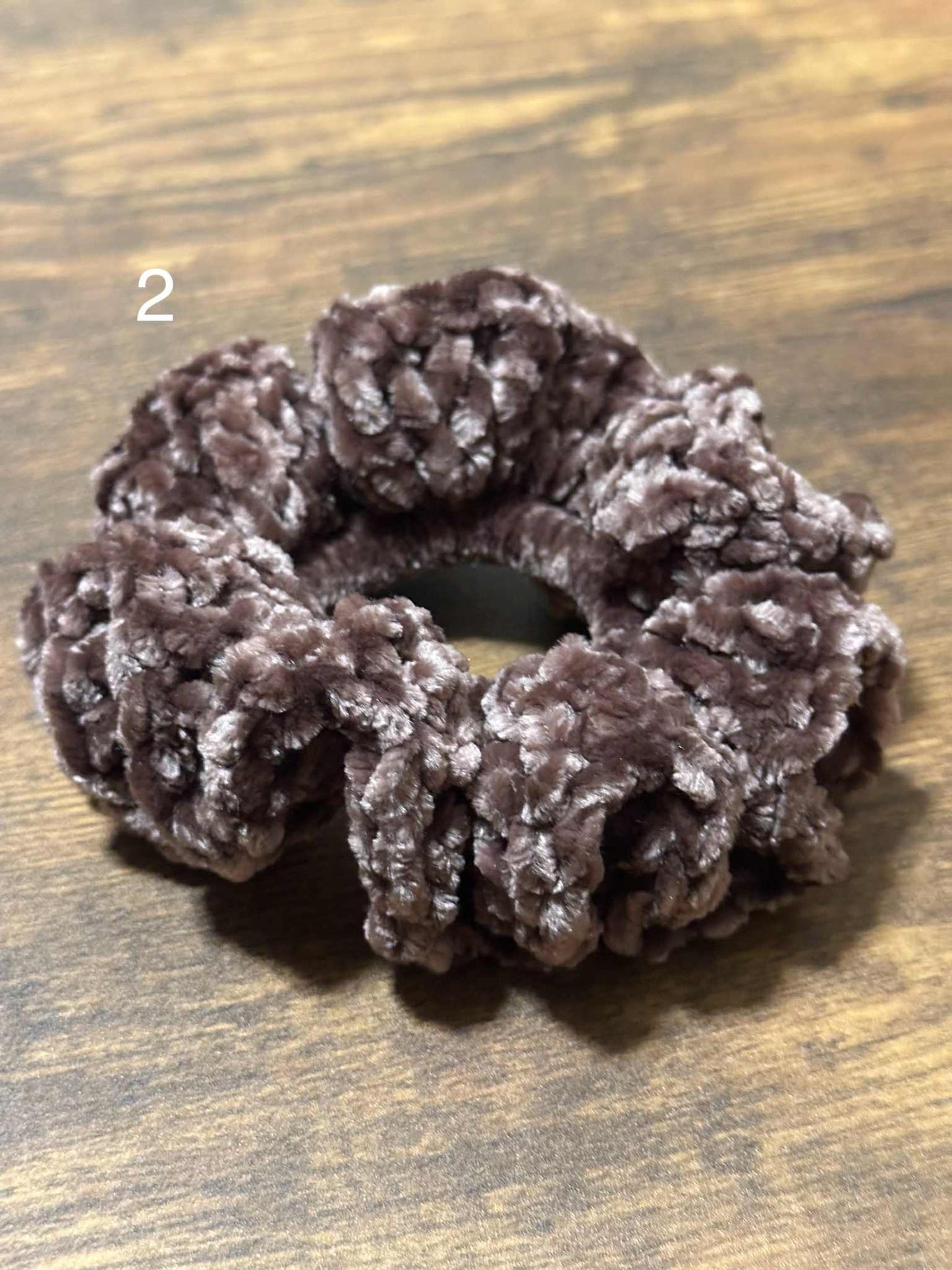 Crochet Velvet Hair Scrunchies
