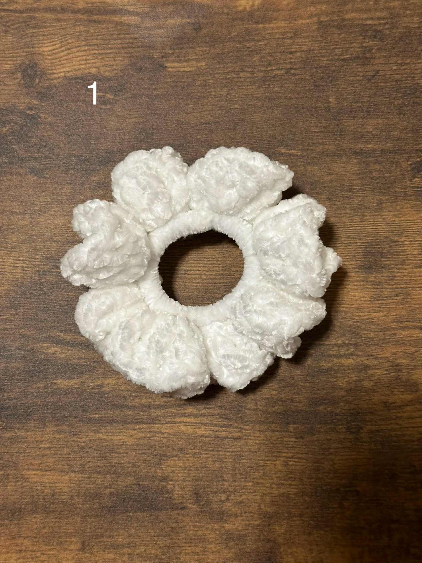 Crochet Velvet Hair Scrunchies