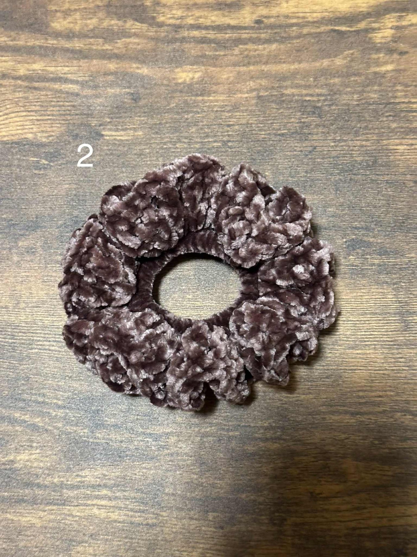 Crochet Velvet Hair Scrunchies