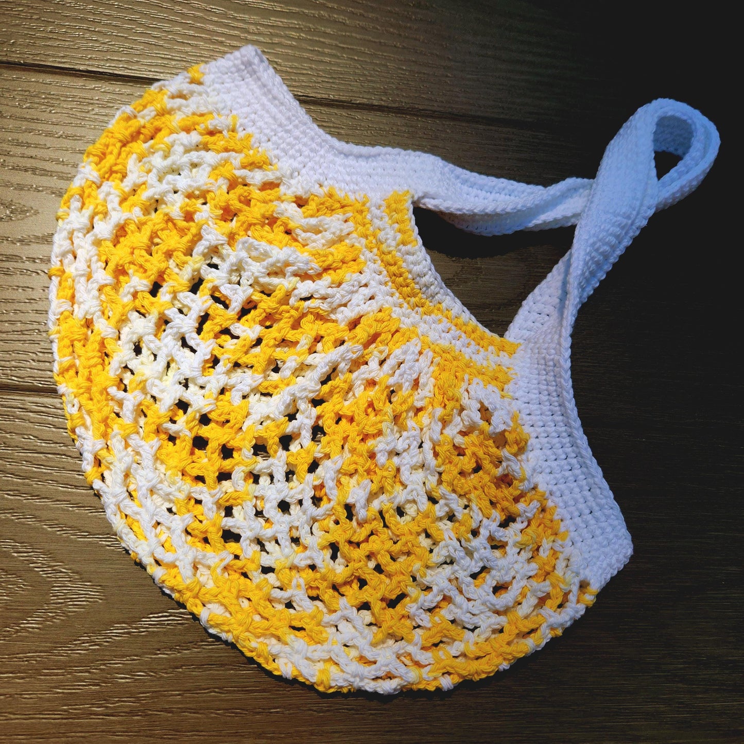 Crochet Mesh Market Bag - Washable, Reusable, and Sustainable