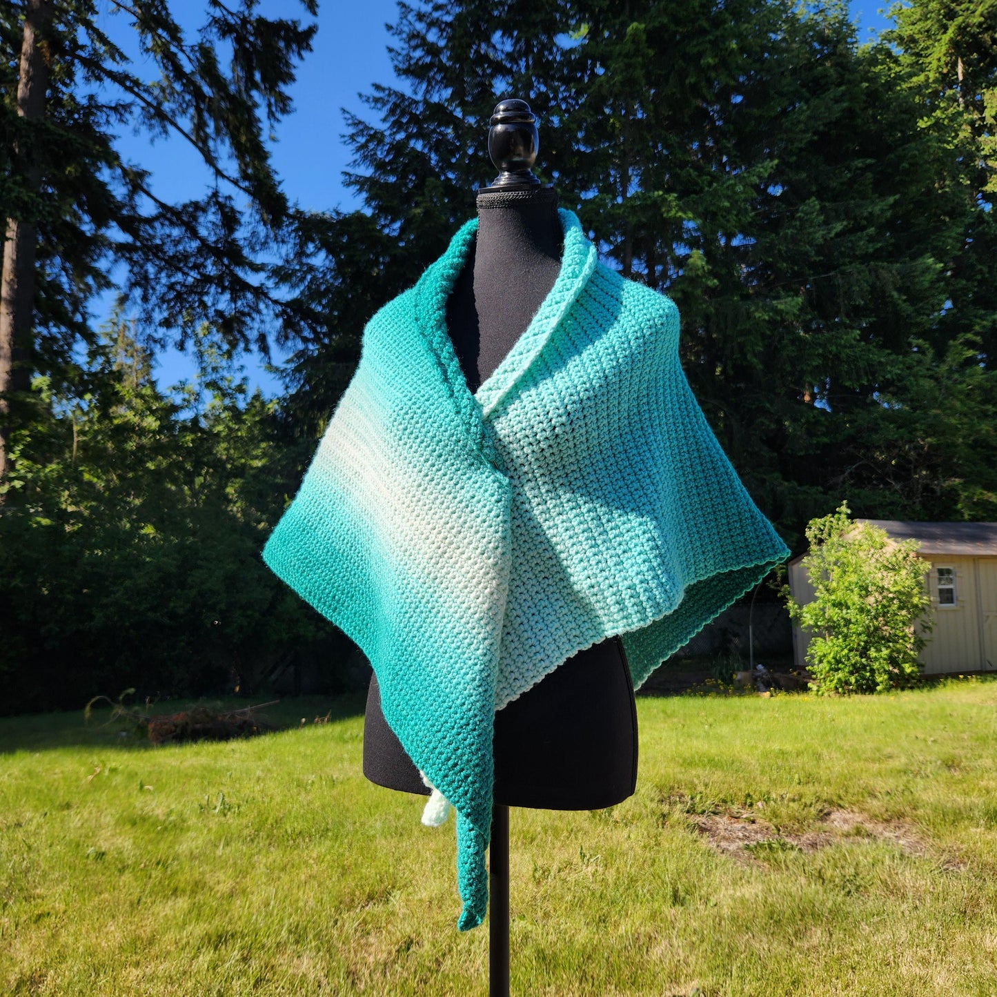 Crochet 3-in-1 Shawl Wrap and Scarf - All Season