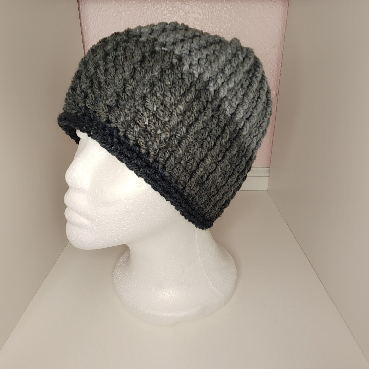 Color Block Crochet Beanie