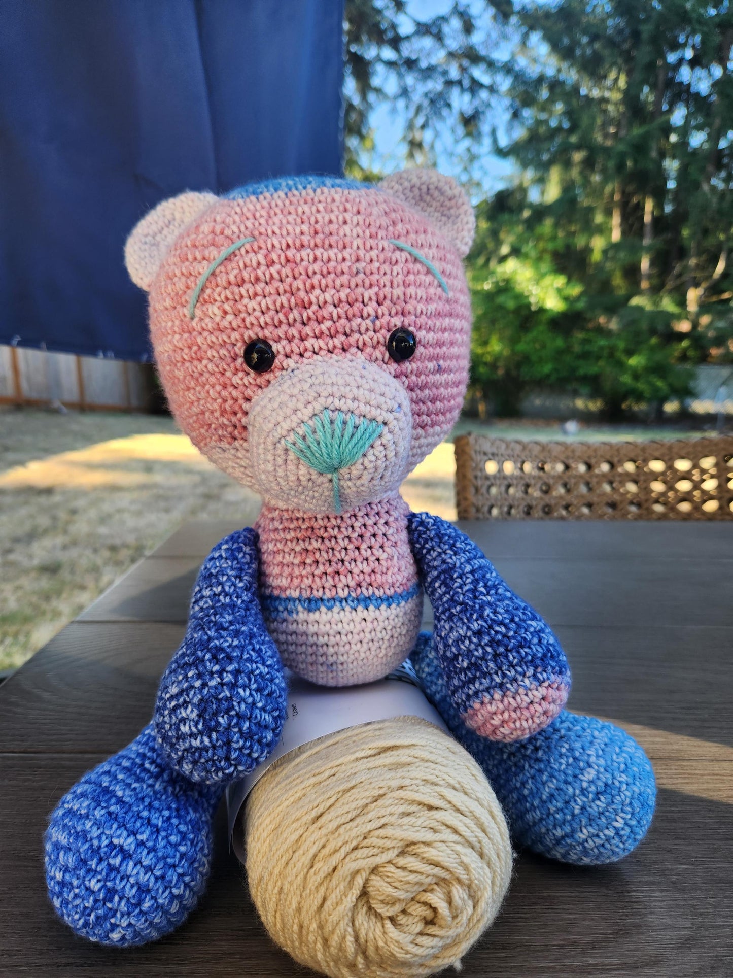 Crochet Stuffed Bear (Small)
