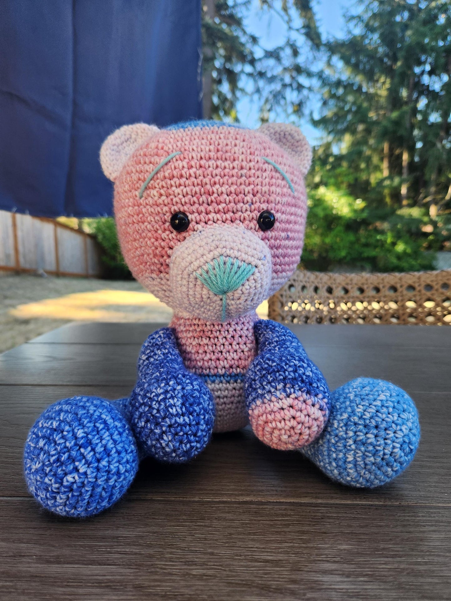 Crochet Stuffed Bear (Small)