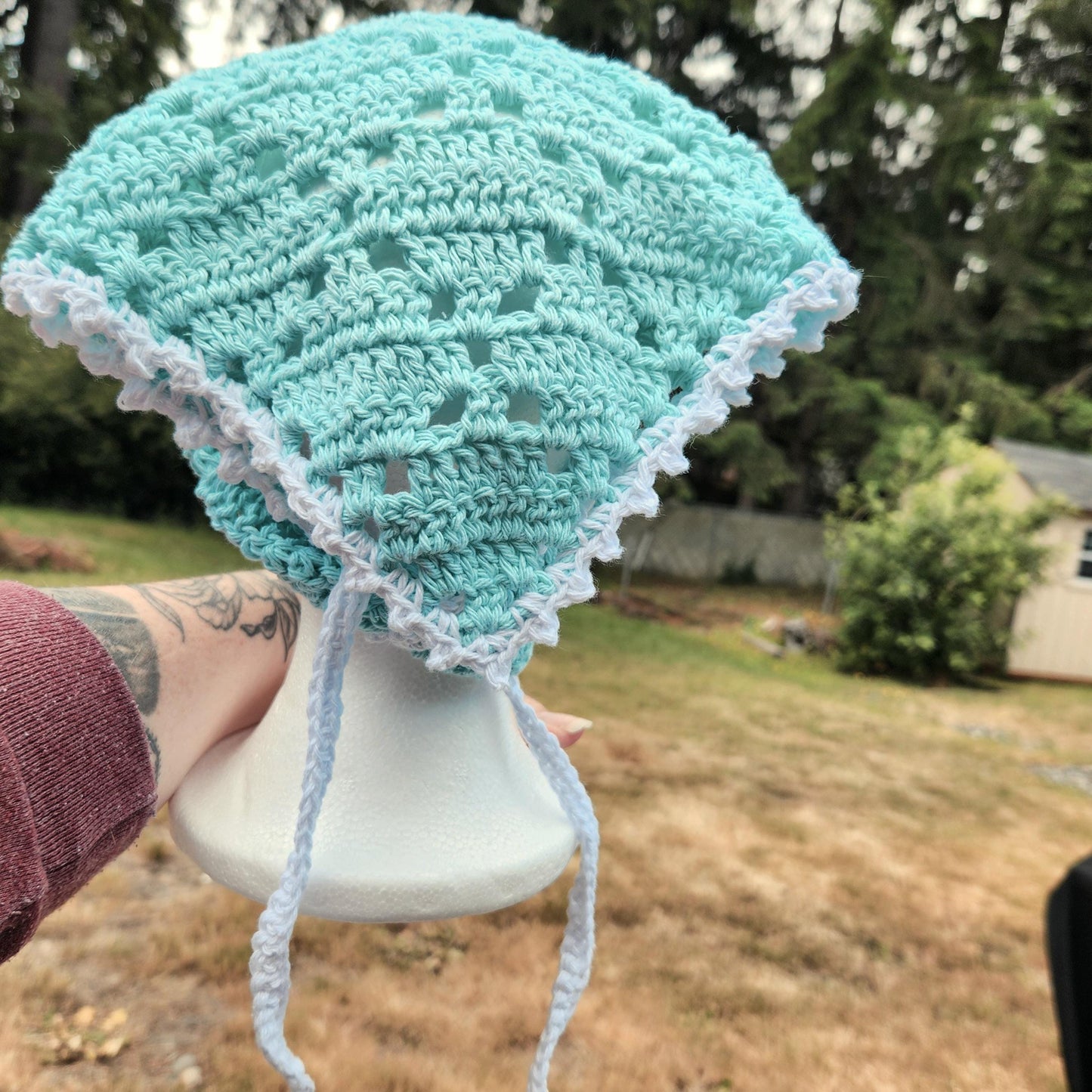 Crochet Diamond Bandana