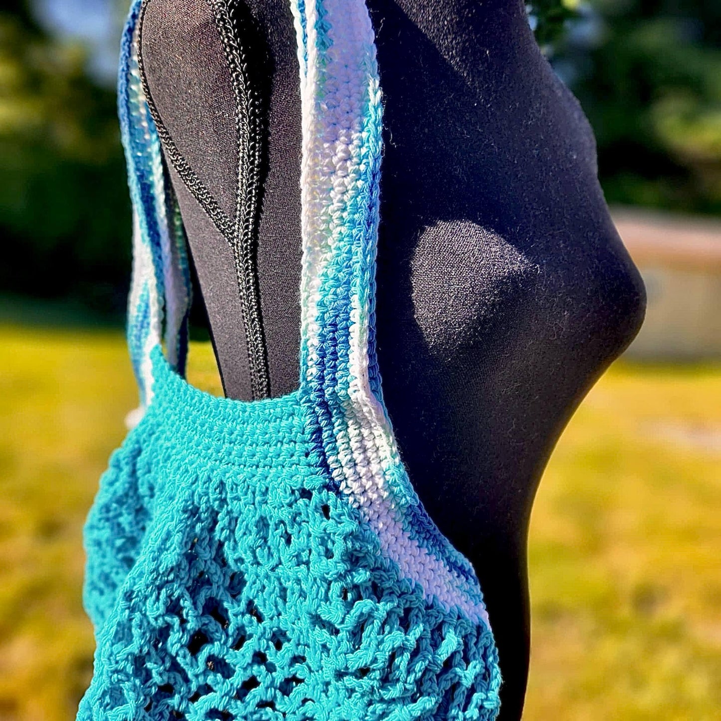 Crochet Mesh Market Bag - Washable, Reusable, and Sustainable