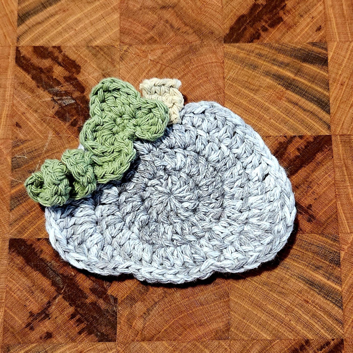 SET OF 5 - Crochet Colorful Pumpkin Coasters