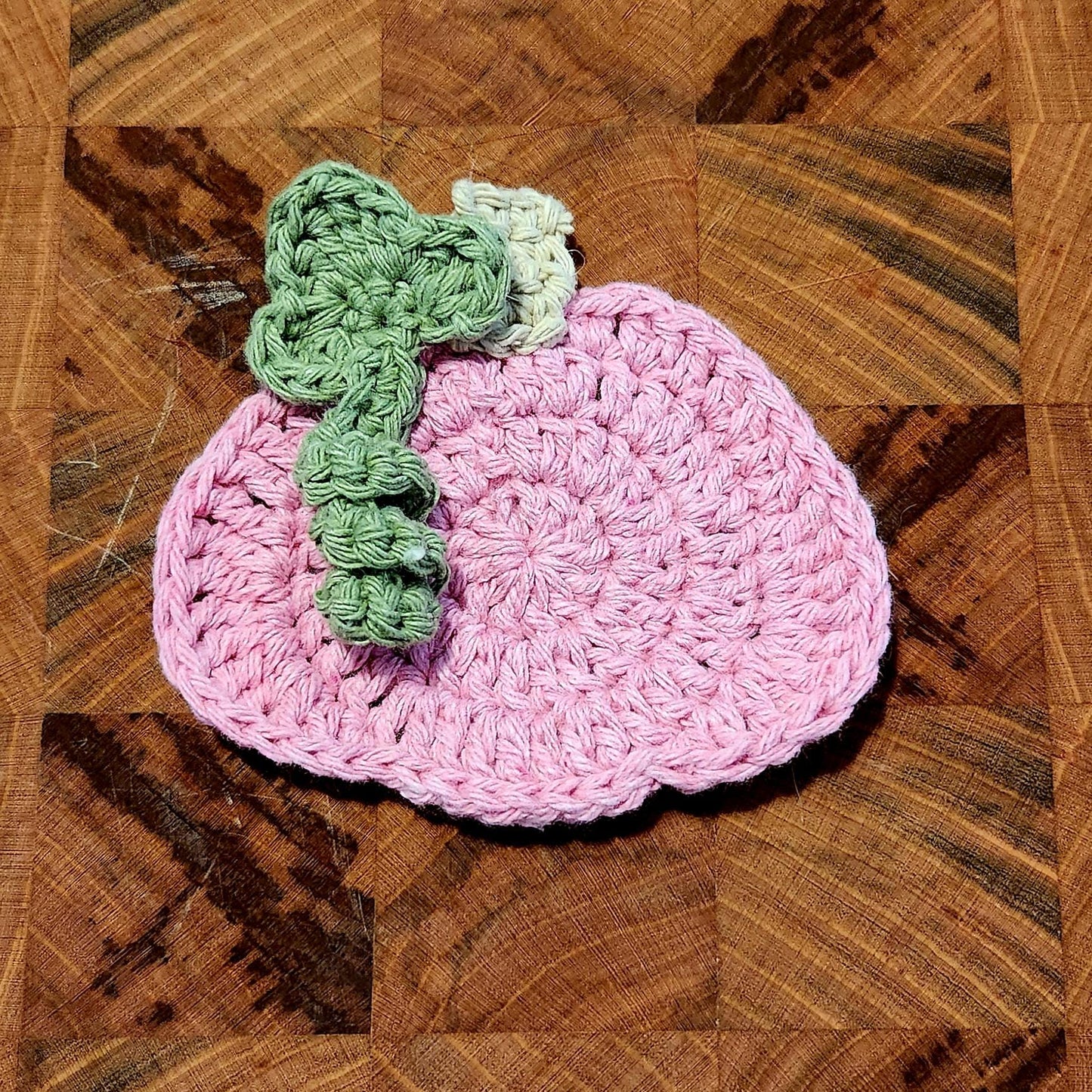SET OF 5 - Crochet Colorful Pumpkin Coasters