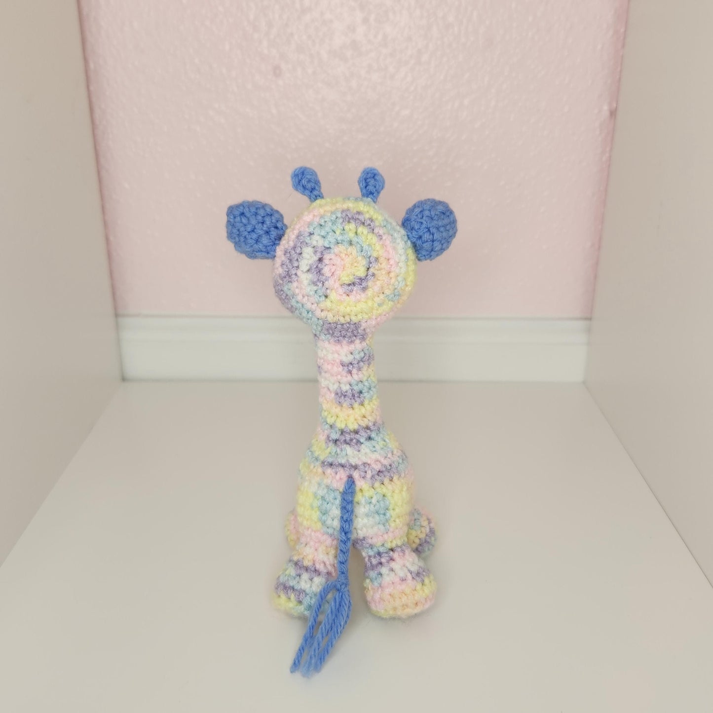 Crochet Rainbow Giraffe Plushie