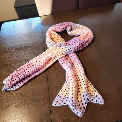 Crochet Extra Long Granny Stitch Scarf