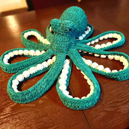 CUSTOM Crochet Giant Anchor the Octopus
