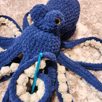CUSTOM Crochet Giant Anchor the Octopus