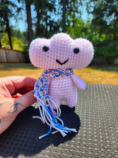 Crochet Cloud Sprite with Scarf