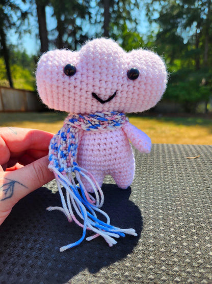 Crochet Cloud Sprite with Scarf