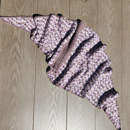 Crochet Purple Diamond Scarf