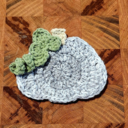 SET OF 5 - Crochet Colorful Pumpkin Coasters